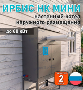 Настенный двойной котел наружного размещения Ирбис НК Мини